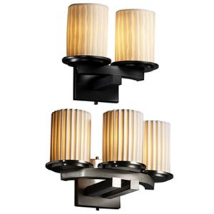 Limoges Dakota Curved Bath Bar by Justice Design Group - Starlight Lighting USA and Canada